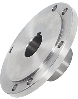 Saluaqui Piastra di Supporto del Mandrino del Tornio Flangia del Mandrino del Tornio da 125 Mm Flangia di Collegamento del in Acciaio Al Manganese Alto per K11 125 K12 K72 Installazione Semplice (25