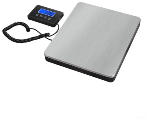 Digital postvåg med 180 kg kapacitet och rostfritt stål plattform för paket, bagage och kontorsfrakt
