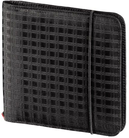 Hama Business Organizer Tasche (zur Aufbewahrung von 24 CDs/DVDs/Blu-Rays, 6 Speicherkartenfächer) schwarz