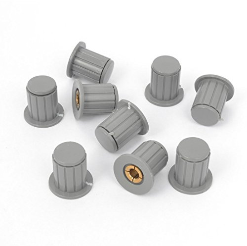sourcingmap 9 pièces de rechange Audio contrôle du volume potentiomètre Boutons 4 mm de diamètre