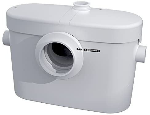 SFA SANIFLO - Saniaccess 2 - Half-Bath Macerating Pump - Quietest Pump On The Market - Hardened Stainless Steel - Compact Design - Certified CSA (IPC/NSPC), IAPMO (UPC) - Made In France