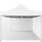 INSTENT Zanzariera per Gazebo 3x3, 12 m Colori Disponibili: Bianco o Nero, 2 x Cerniera, Cinturini in Velcro per Fissaggio, Gazebo per zanzariera