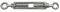 Corderie Italiane 006044857 Tenditori due occhi zincati, M 5-10 pz