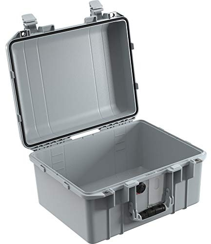 PELI 1507 Air Maleta de transporte ligera para drones, cámaras y otros equipos frágiles, estanca e impermeable al polvo, 24L de capacidad, fabricada en EE.UU., sin espuma, color gris