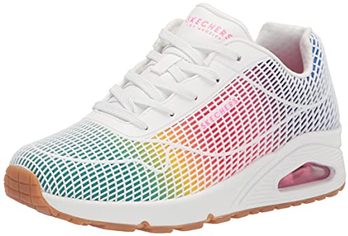 Skechers Damen Uno Â€“ ein Echter Hingucker Sneaker, White Mulit, 37.5 EU