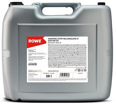 ROWE - 20 Liter HIGHTEC SYNTH RS LONGLIFE IV SAE 0W-20 Motorenöl - PKW Motoröl