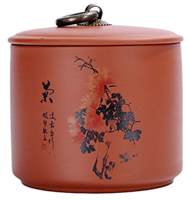 CAGFINY Ceramic Tea Canister Japanese Style Tea Coffee Sugar Storage Pots Jars Ceramic Traditional Tea Caddy Storage for Kitchen