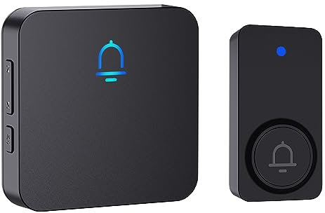 SECRUI Wireless Doorbell, Electric Cordless Battery Operated Plug in Door Bells IP55 Waterproof Easy Install Long Range of 1,000 Feet with 32 Chimes ​for Home, School, Office, Classroom