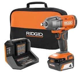 18V Cordless 1/2 in. Impact Wrench KIT with 4.0 AH Battery and Charger