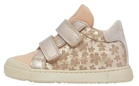Naturino Sneakers av läder och mocka, sand, 30 EU