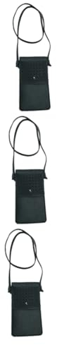 VALICLUD 3stücke Kreuzbody Tasche Damen Pu Leder Mini Umhängetasche Mit Verstellbarem Gurt Stilvolle Handy-umhängetasche Für Unterwegs Multifunktional Und Langlebig Für Schlüssel Und