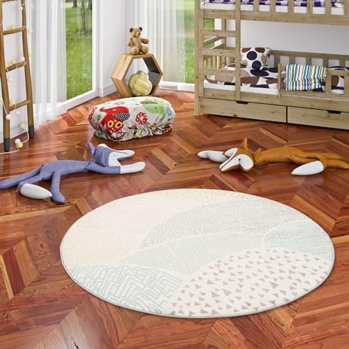 Pergamon Weiche Super Soft Kinderteppiche mit bunten Tiermustern - Strapazierfähig und Pflegeleicht - Ideale Spielteppiche für Kinderzimmer - Verschiedene Größen verfügbar