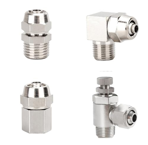 KL-PC PCF PL SL Kupfer Pneumatische Luft Schnell Anschluss for Schlauch Rohr OD 4 6 8 10 12MM Schnelle Joint verbindung 1Pcs(12-03)
