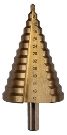 Juego de brocas escalonadas de superficie de titanio HSS métricas de 4-52mm for madera, Metal, taladro duro, envío directo, 1 ud.