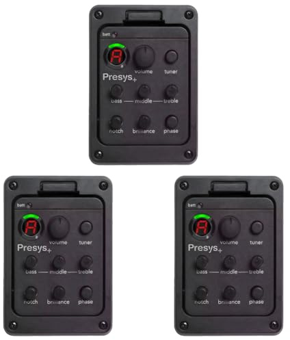 LYEAA 201 Klassische Akustikgitarre EQ Tuner Piezo Pickup Onboard Preamp System 4 Band for Presys+