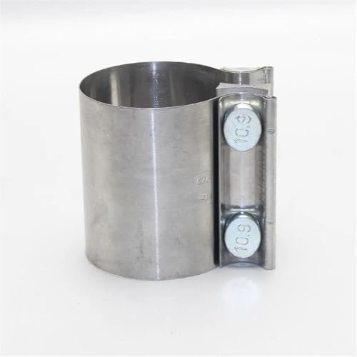 DZSFDGDDFGD Endrohre Autozubehör Edelstahl Universal Auspuffrohr Anschluss Hoop Starke Stahlrohrklemme Auspuffblenden(70mm)