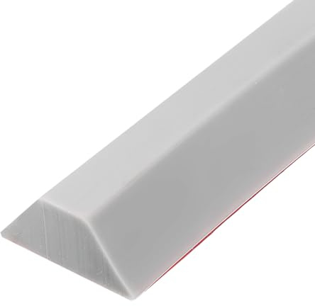 sourcing map Barriera pieghevole per doccia, 170 cm, in silicone, striscia paraspruzzi d'acqua 3,2 cm di larghezza 1,4 cm di altezza, autoadesiva, barriera contro l'acqua separazione asciutta e