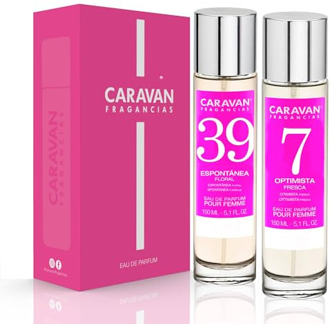 CARAVAN FRAGANCIAS - CAJA DE REGALO con 2 Perfumes: Nº7 y Nº39 de 150 ml, para mujer