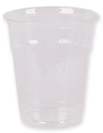 FRANZ MENSCH 1250 Stück Kaltgetränkebecher | PLA, transparent, H: 9,5cm, Ø: 7,2cm, V: 200ml, Plastikbecher, Wasserbecher, Kaltgetränkebecher
