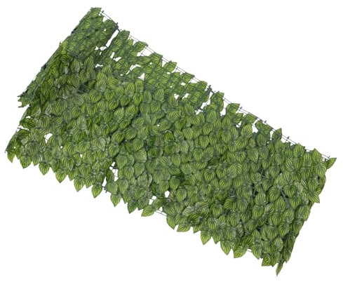VANZACK Sichtschutz Aus Kunstblättern Grüne Zaunwand Für Garten Künstliche Blätterwand Für Heimdekoration Simulierte Grünpflanzenwand Begrünungswand Für Terrasse Und Balkon