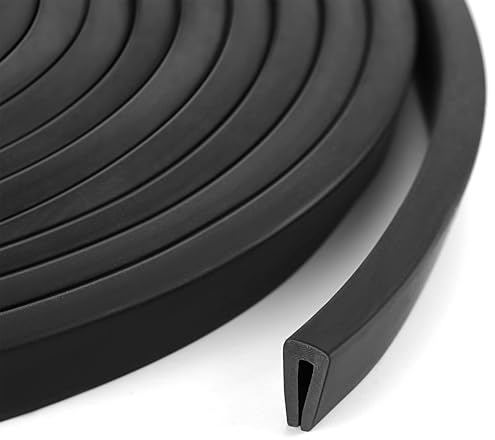 Flaconi Joint Porte Voiture,Protege Portiere Voiture,Joint Caoutchouc,Protections Bord Portière de Voiture en Forme de U,Convient pour Voitures,Camions,VUS,MPV,Portes,Camping-cars (1.5mm,6m)