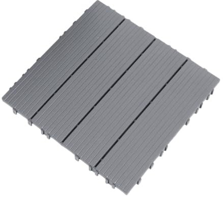 Gadpiparty Imitation Wood Plastic Floor Outdoor Floor Tiles Plastic Deck Tiles for Patio Balcony Garden Backyard Pool Interlocking