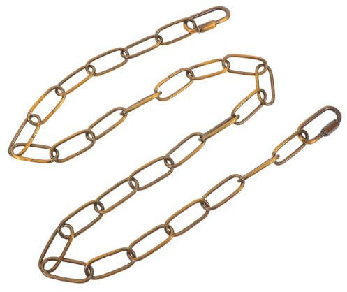 Amosfun Cadena De Hierro Para Lámparas De Araña Reemplazo De Cadena Colgante Para Luces De Sala De Estar Con Eslabones Desmontables