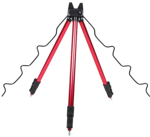 NULYLU Soporte Tripopara Cañas De Pesca Rack Portátil para Pesca Tierra Holder Resistente Fácil Instalación y Estabilidad Diversos Terrenos