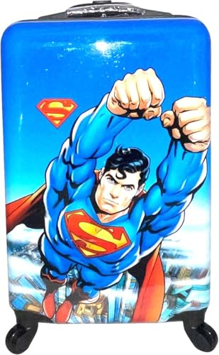Fast Forward Superman Kids Luggage 20 Hard-Side Carry-On Spinner Luggage