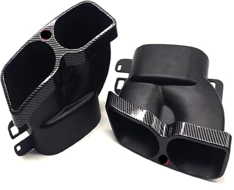 Heckkehle Für Mercedes Für B&enz C W205 E W212 W213 S W222 Auspuffrohr Endrohr Auspuffblende Endschalldämpfer Spitze Schwanz Kehle(Carbon Fiber Pattern)