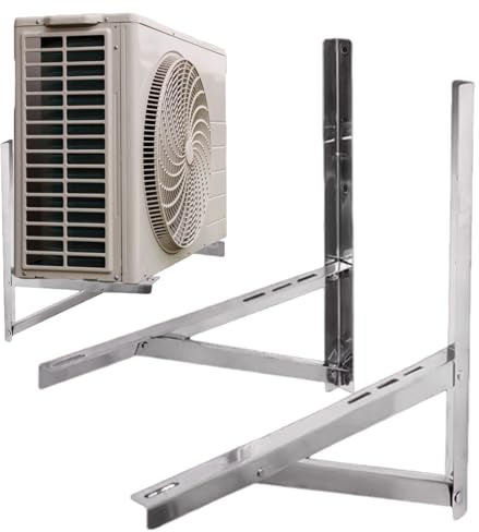 Raypontia Support De Fixation Pour Climatiseur | Support Mur Pour Climatiseur Split - Accessoires pliables multifonctionnels en acier inoxydable pour unité split murale sans conduit