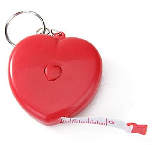 JINGYAN Metri a nastro Colore casuale 150 cm mini piccolo nastro di forma a cuore misurazione alta qualità tapeline carino misuratore accessorio sarto strumento righello
