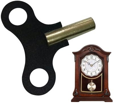 Générique Chiave per orologio,Acciaio robusto Orologeria,Chiave di carica per orologio da parete - per soggiorno, sala da pranzo, camera da, dormitorio, proprietari e riparazione