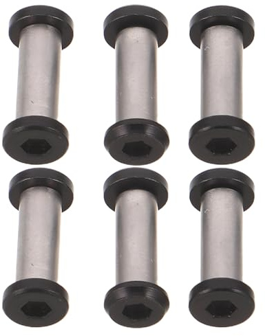 Ipetboom 6 Remaches para Mango de Cuchillo de Acero Inoxidable M4 5 Mm, Tornillos Avellanados para Fijación de Mangos, Kit de 6 Piezas para Reparación y Fabricación de Cuchillos