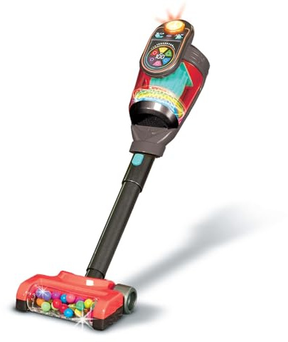 VTech Lumi Aspirateur Interactif, Aspirateur Balai sans Fil Enfant 3 en 1 | Jouet Aspirateur pour Enfant dès 18 Mois avec Effets Sonores et Lumineux Réalistes