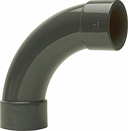 PVC-U - Klebefitting Bogen 90°- 90mm- beidseitig Klebemuffe