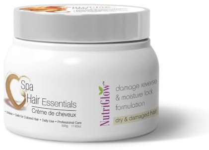 NUTRIGLOW Hair Spa Cream with Damage Reverse & Moisture Lock Formulation for Dry & Damaged Hair 300gm
