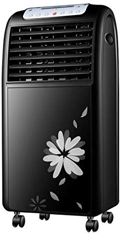 Climatiseur Air Portable Cooler Climatisation Mobile Silencieux Ventilateur Refroidisseur d'air avec Humidificateur (Noir)