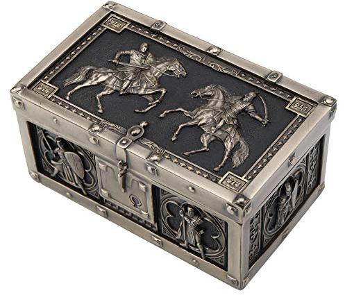 Veronese Design Schmuckkästchen mit Scharnier, Antik-Bronze-Finish, 11,4 cm