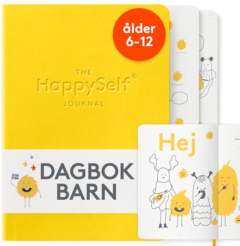 HappySelf Journal - Den prisbelönta dagboken för barn i åldrarna 6-12 för att främja lycka, utveckla positiva vanor och omsorg och undersökande sinnen [Svensk språkversion]