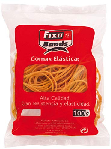 Fixo 45240 Paquet 100 g d’élastiques multicolores 1,5 mm x 8 cm