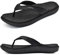 jiajiale Infradito Donna Moda Ortopediche Estive Comode Pelle Supporto Arco Plantare Flip Flop Doccia Spiaggia Piscina Aperte Mare Leggere Eleganti Ciabatte Antiscivolo Gomma Suole Nero EU39