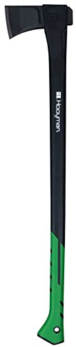 Hooyman 36-inch Splitting Axe with Heavy Duty Construction, V Grind Blade, Ergonomic No-Slip H-Grip Handle, Fiberglass Core, and Reinforced Neck for Hunting, Gardening, Yard Work, and Outdoors