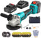 Amoladora angular sin cable 125 mm, amoladora angular eléctrica de 21V con batería de 1X 4,0Ah, motor sin escobillas de 9000RPM, discos de corte de 125mm, discos de láminas para cortar