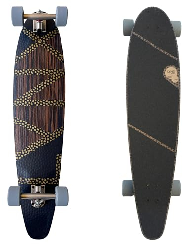 SWITCH Lynx Pintail - Vielseitiges Longboard Switch 97 cm: Ideal zum Cruising, ABEC-9, Fiberglas, Flex Paris V2 150mm Trucks, Für Jugendliche und Erwachsene, Cruiser, Made in Europe, Leicht