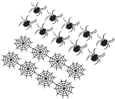 Asixxsix 9,84 Fuß Halloween-Themenbanner, Schwarze Spinnennetz-Dekoration, Hängende Spinnennetz-Dekoration für Halloween-Partys, Halloween-Girlanden-Partyzubehör, Gruseliges Zuhause, Büro