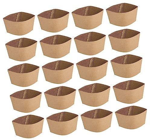 minkissy Isolierte Kaffeebecherhüllen 50er-set Becherhalter Aus Pappe Für Heißgetränke