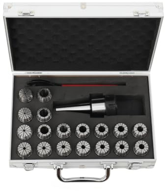 YILIKISS Spannzangen Set ER32 MK3 M12 Spannfutter für CNC Industrie Fräsmaschinen-Klemmhülsen-Set-Schaftschlüssel mit 18-teiliger Spannzange 3-20 mm Set zum Fräsen