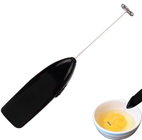 Fouet électrique à main – mousseur à café pour lait et œufs | Mousseur à lait Portable pour la cuisine et la pâtisserie, fouet portatif puissant pour les boissons au café Latte Cappuccino,