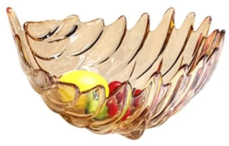 JYARZ Bread Basket Vegetable Rack Fruit Basket Crystal Glass Fruit Plate Light Luxury Fruit Dish Living Room Home Coffee Table Fruit Bowl Decorative Fruit